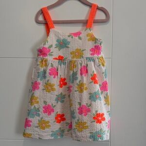 Zara Textured Printed Bow Dress